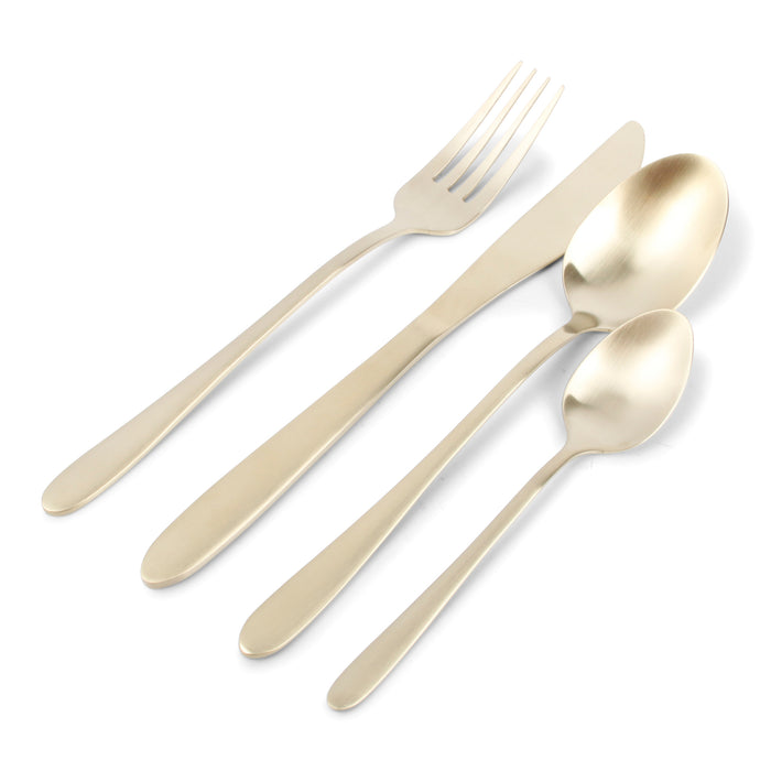 Ona Slim Bestekset 24-delig - Champagne