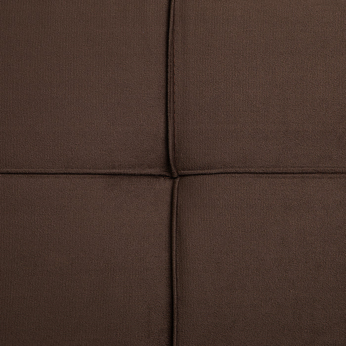 Beliani - HASLE II - Slaapbank 3-zits - Bruin - Polyester