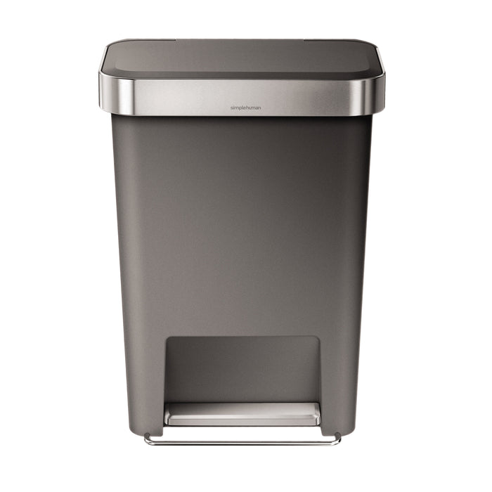 Simplehuman Rectangular Liner Pocket Pedaalemmer 45 Liter