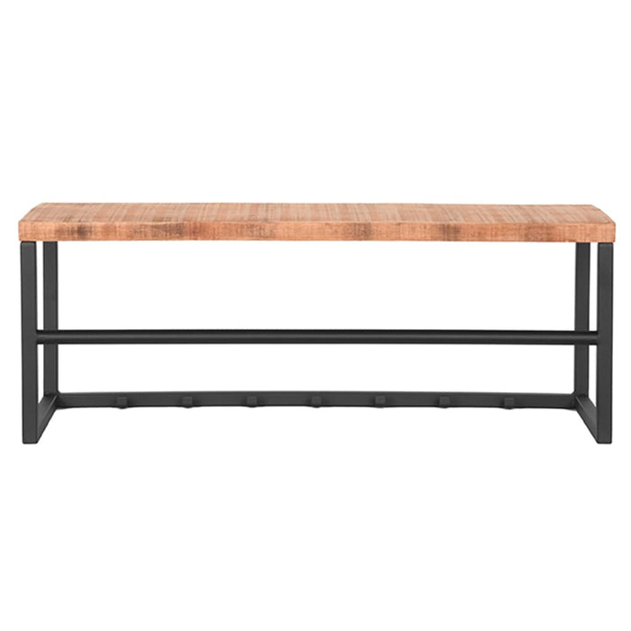 LABEL51 - Kapstok Swing - Zwart Metaal - Rough Mangohout