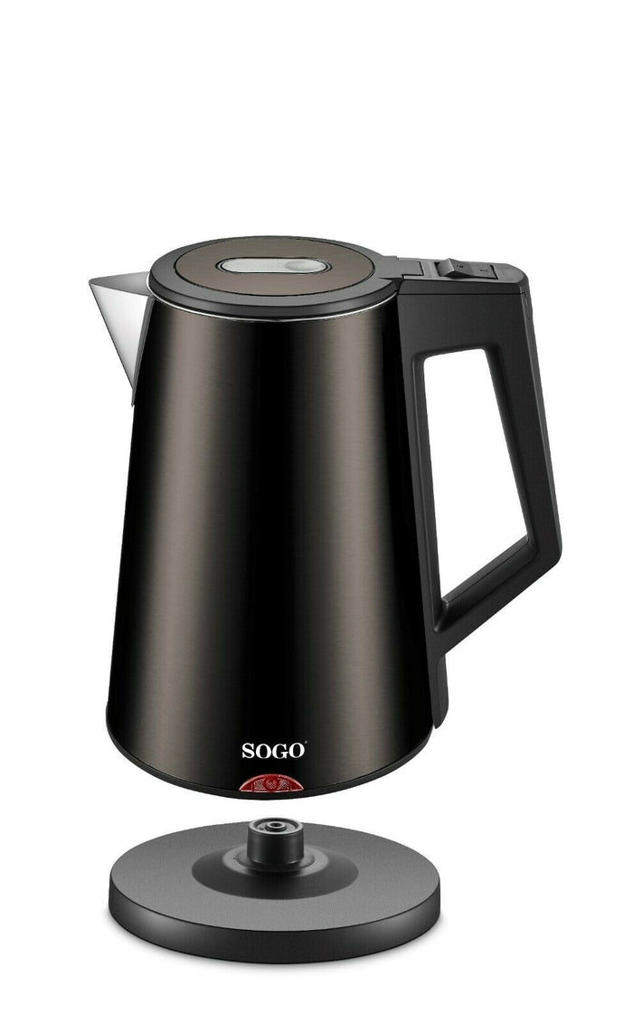 Sogo Rvs Waterkoker Deluxe Met Warmhoudfunctie - 1.7L