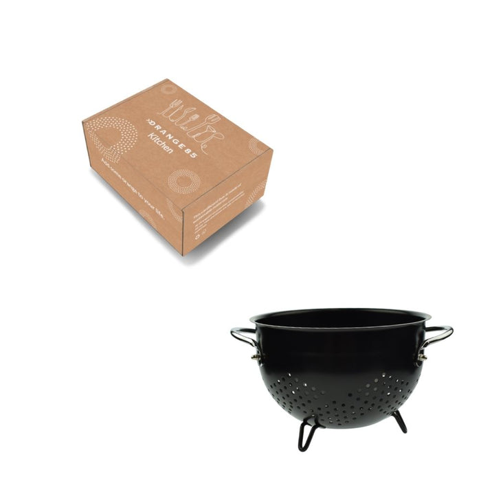 Orange85 Vergiet Zeef Zwart Metaal 240ml 20cm RVS