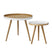 Bloomingville Cappuccino Bijzettafel Set van 2 - Wit