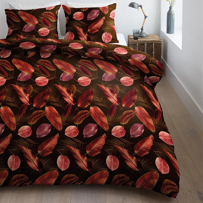 Ambiante Cordyline Dekbedovertrek 140 x 200/220 cm - Rood