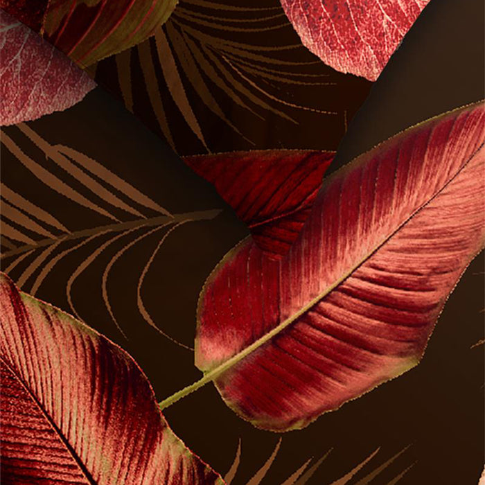 Ambiante Cordyline Dekbedovertrek 140 x 200/220 cm - Rood