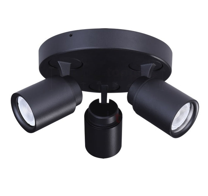 Freelight Spot Razza Mat Zwart 3 lichts GU10