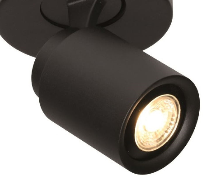 Freelight Spot Razza Mat Zwart 3 lichts GU10