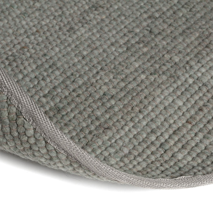 Interieur05 Wollen Vloerkleed Rond Groen Vik 160cm (M)