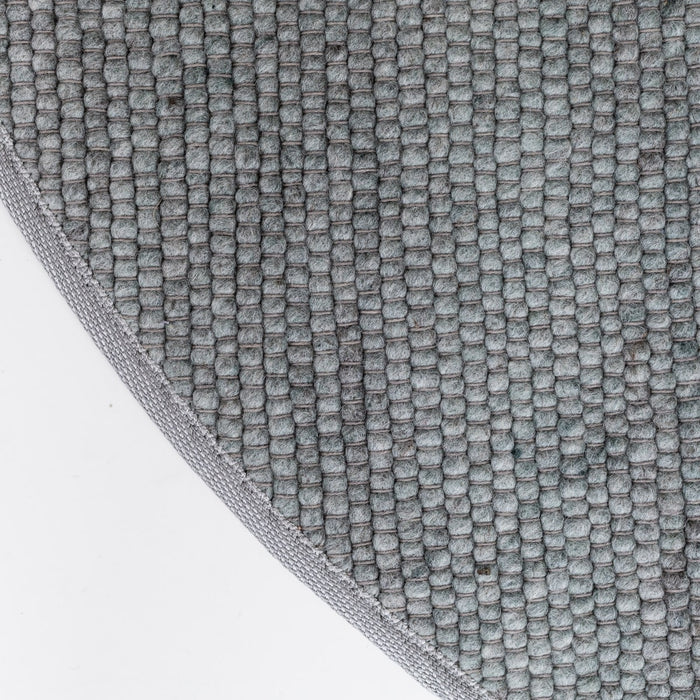 Interieur05 Wollen Vloerkleed Rond Groen Vik 160cm (M)