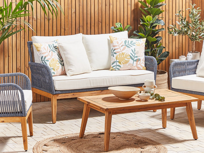 Beliani - TEGEA - Tuinkussen set van 2 - Multicolor - Polyester