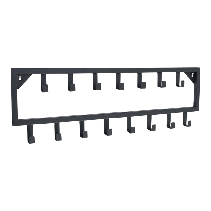 LOFT42 Bono Kapstok - Zwart – Metaal – 15 haken - 80x26x4