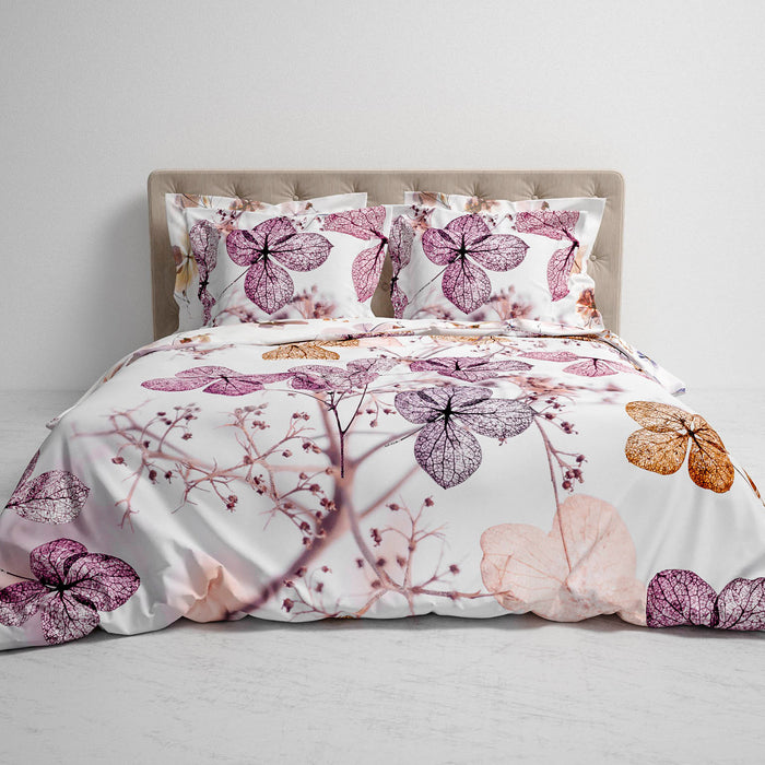 Heckett & Lane Brigitte Dekbedovertrek 240 x 200TC/220 cm - Floral Pink