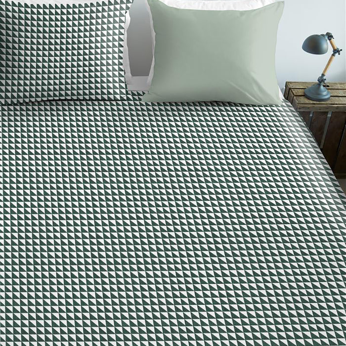 Ambiante Faas Dekbedovertrek 200 x 200/220 cm - Grijs groen