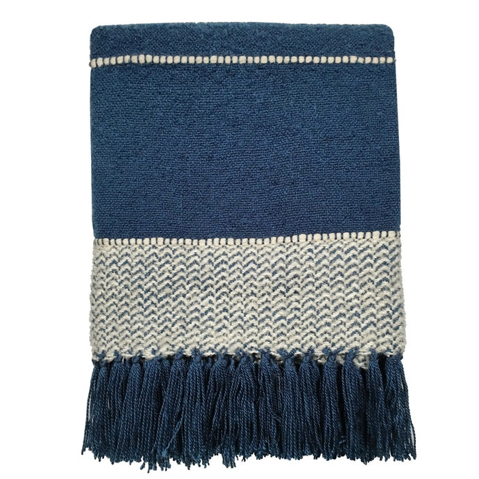 Malagoon Sahara Dark Blue Plaid 125 x 150 cm