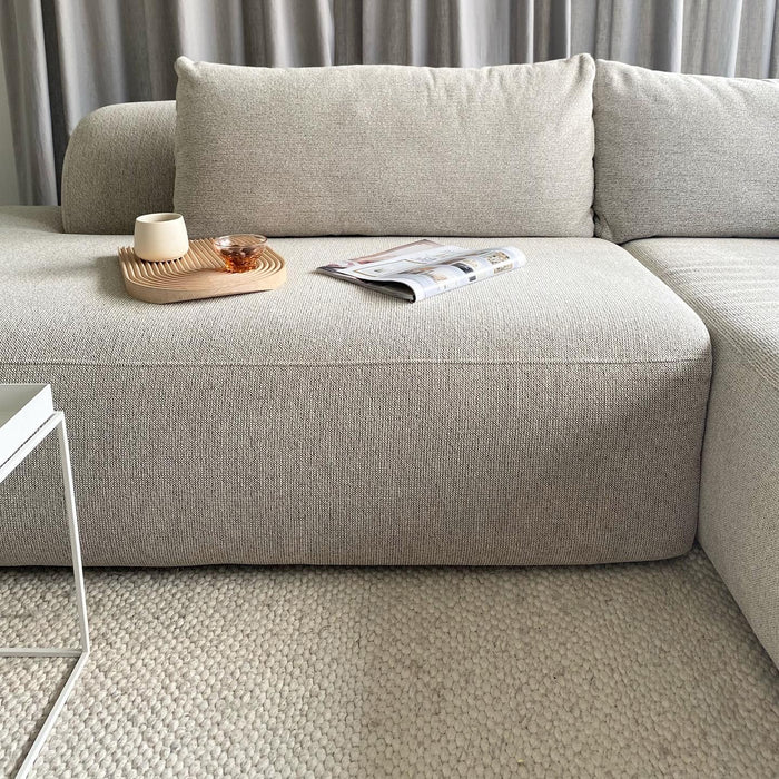 4X6 SOFA X6 modulaire hoekbank B rechts beige melange - 288 cm