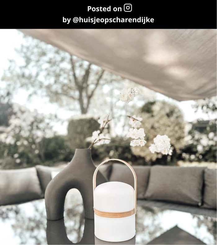 Joe tafellamp LED oplaadbaar IP44 wit