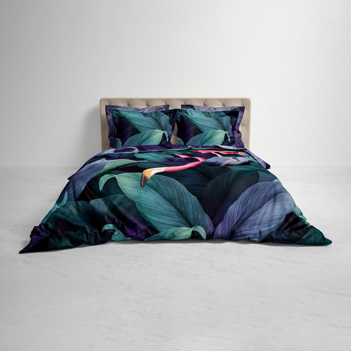 Heckett & Lane Byron Dekbedovertrek 200TC x 200TC/220 cm - Donkergroen