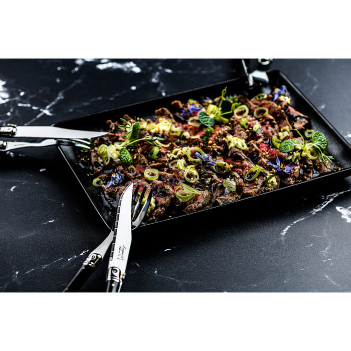 Laguiole Style de Vie Premium Line bestekset mini 12-delig zwart