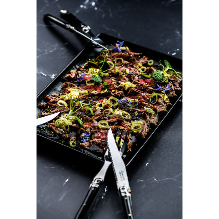 Laguiole Style de Vie Premium Line bestekset mini 12-delig zwart