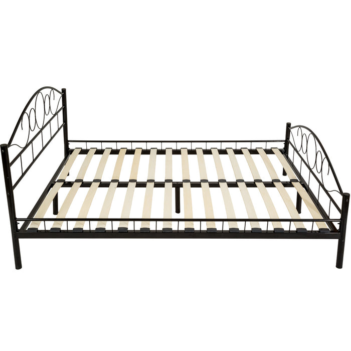 tectake Slaapkamerbed metalen bed „Art“ met lattenbodem