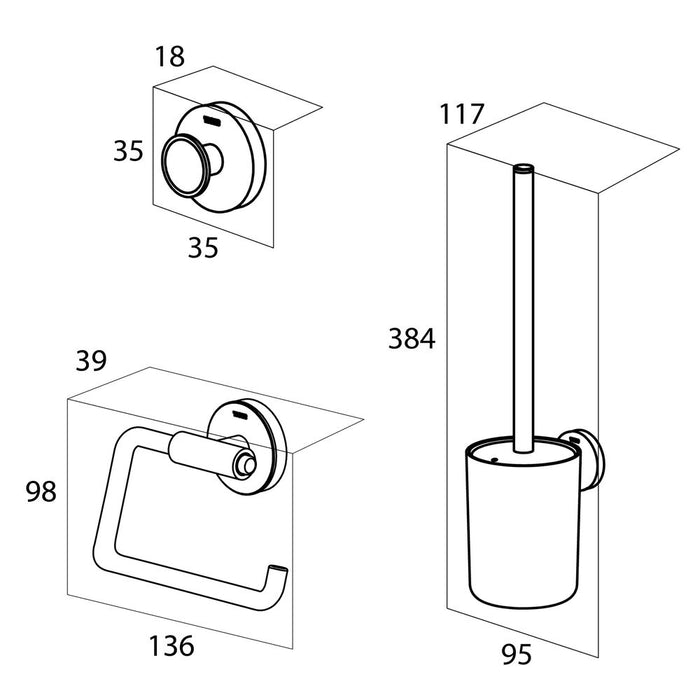 Tiger Urban Toiletaccessoireset - Wit