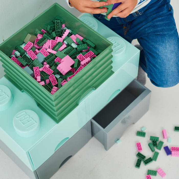 LEGO® Brick 4 Opbergbox - Zand Groen