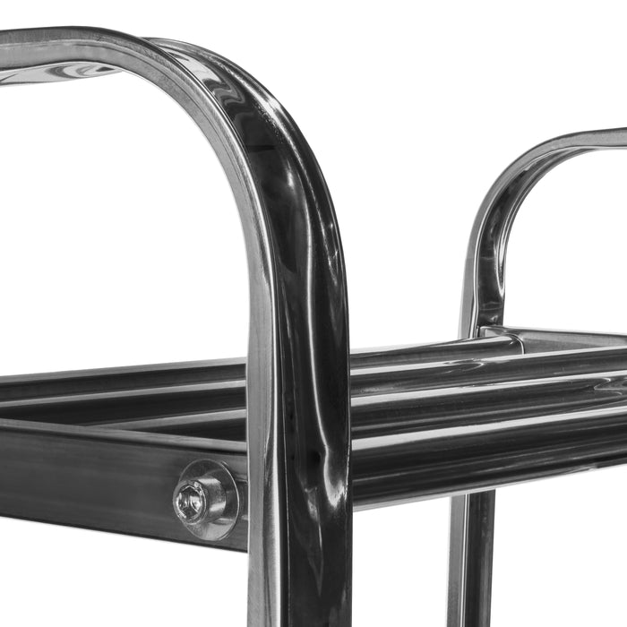 QUVIO Schoenenrek RVS met 5 planken