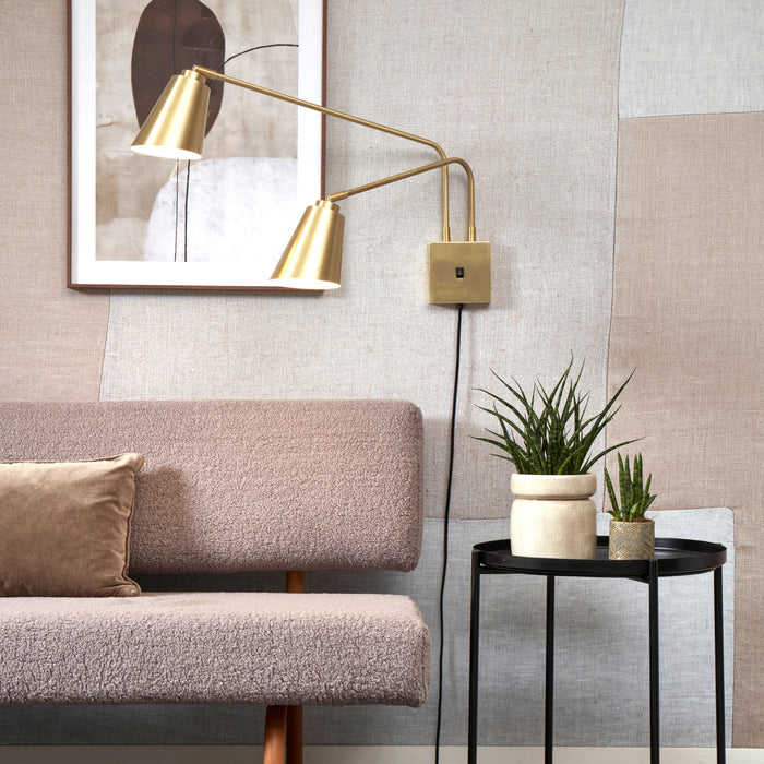 It's about RoMi Bremen Wandlamp - 2-kap - Goud