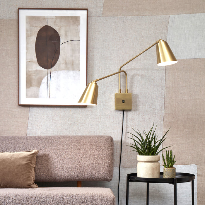 It's about RoMi Bremen Wandlamp - 2-kap - Goud