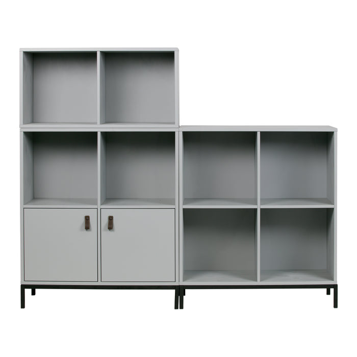 vtwonen Lower Case Modulaire Wandkast 4 Vakken - Open - Betongrijs