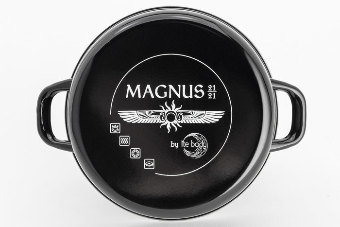 Lite-Body Magnus 2 del. steelpannenset Ø16 CM en Ø18 CM Emaille