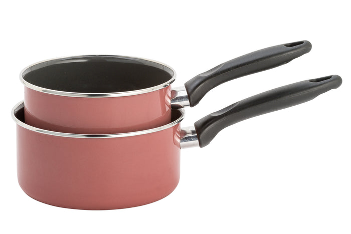 Lite-Body Magnus 2 del. steelpannenset Ø16 CM en Ø18 CM Emaille