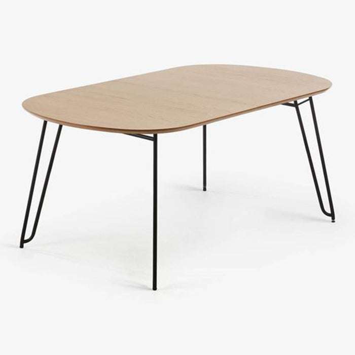 Kave Home Novac Eettafel Uitschuifbaar - 170 x 100 cm - Bruin