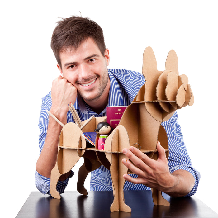 Milimetrado - Franse Bulldog van Karton - Decoratief opbergrek