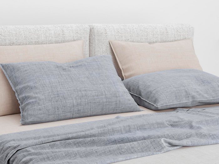 Zo Home Lino Kussensloop Linnen Look denim drift