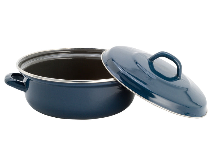 Lite-Body - Magnus Braadpan 24cm|2,5l - Emaille - Blauw - Inductie