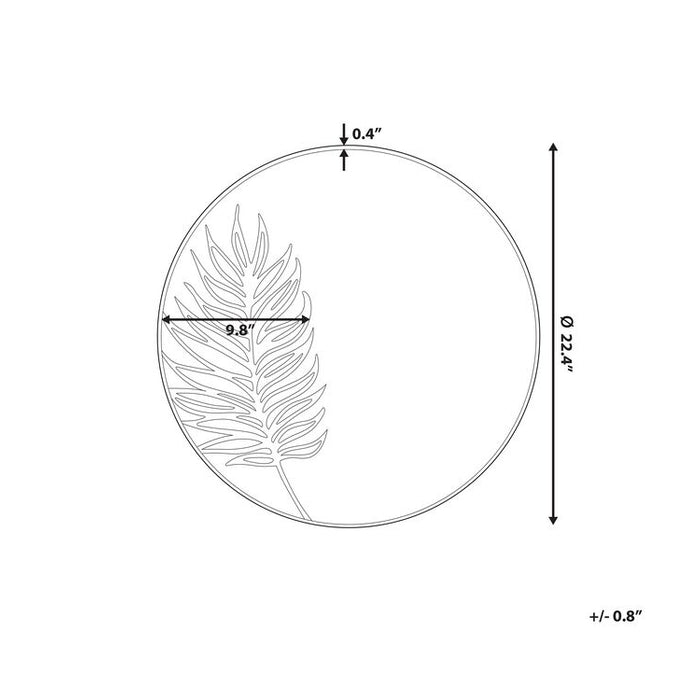 Beliani - SAUVIE - Wandspiegel - Goud - MDF