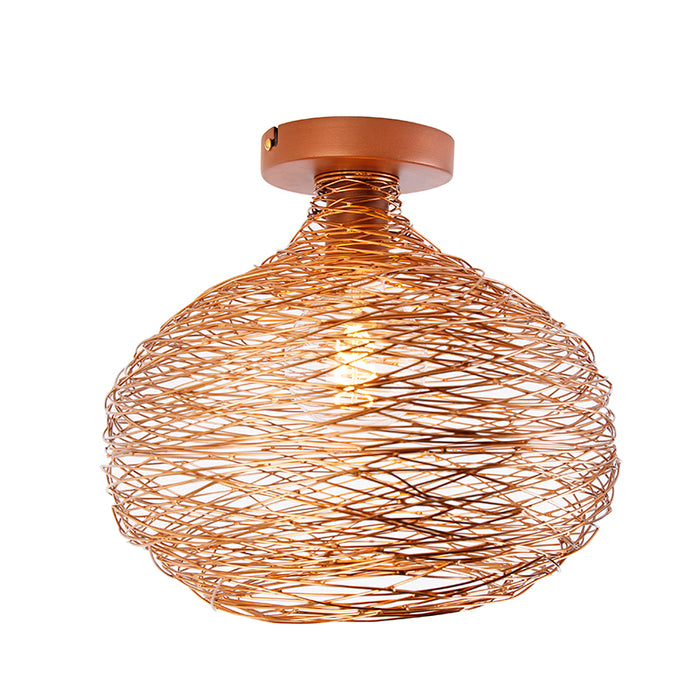 QAZQA Design plafondlamp koper - Sarella