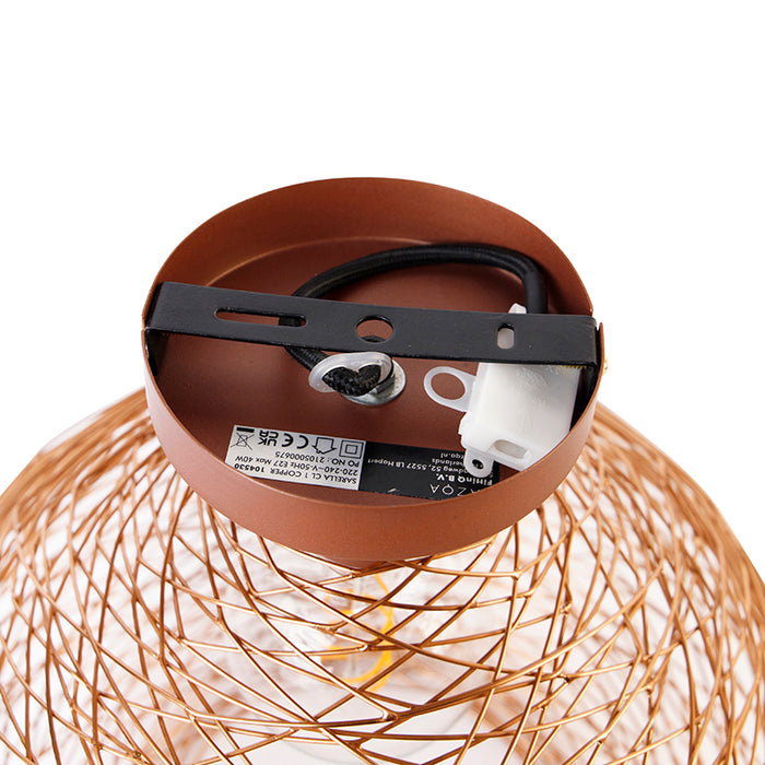 QAZQA Design plafondlamp koper - Sarella