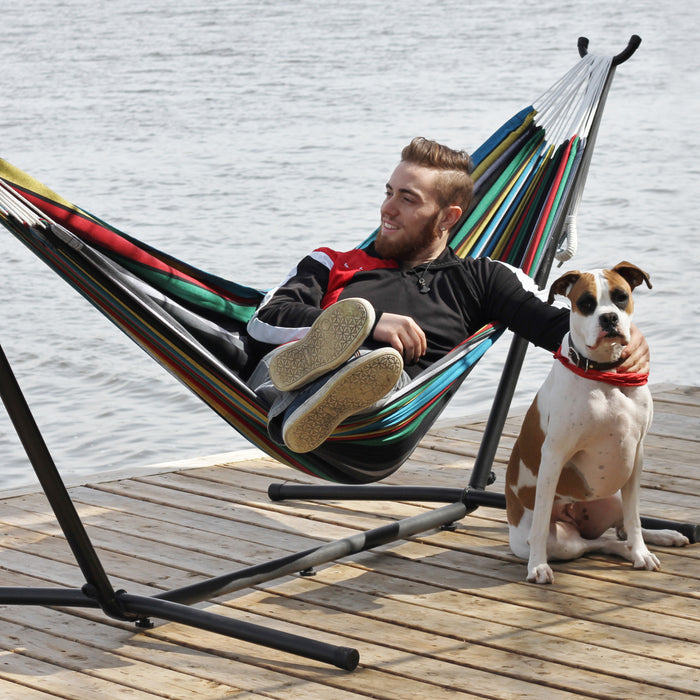 Vivere Combo Tweepersoons Hangmat met Standaard