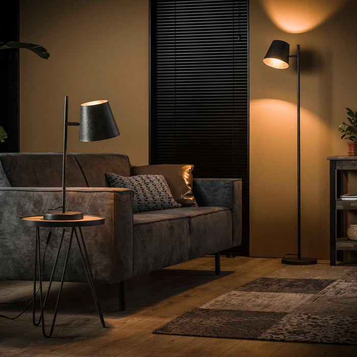 Vloerlamp Industrieel - 1 Lamp - Verstelbare Metalen kap