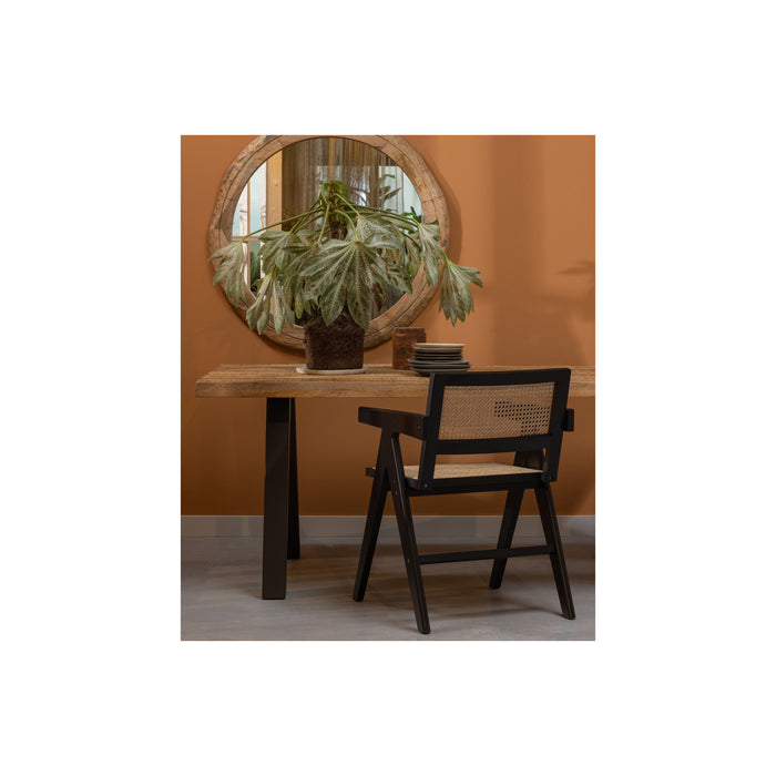 WOOOD Tablo Tafel met Utrecht poten - Mangohout - Natural - 6x200x90