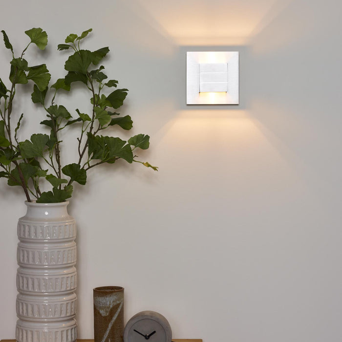 Lucide BOK Wandlamp - Mat chroom