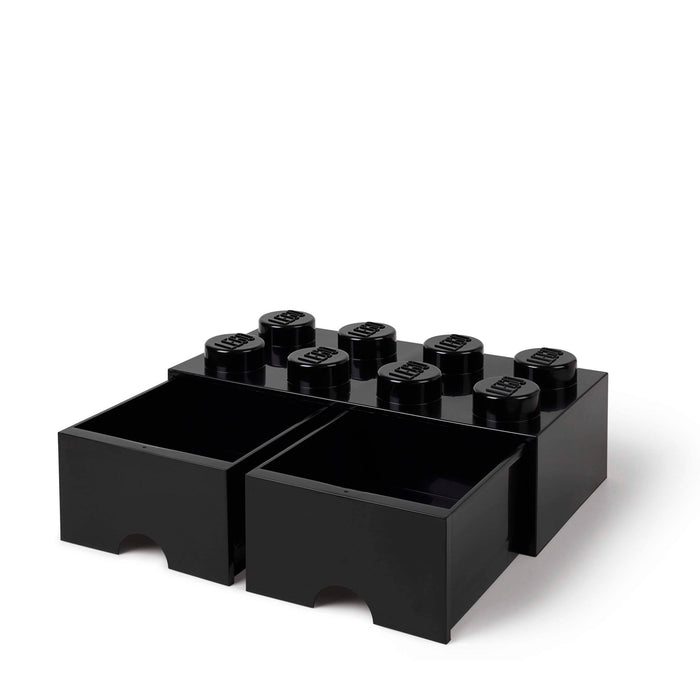 Opberglade Brick 8, Zwart - LEGO