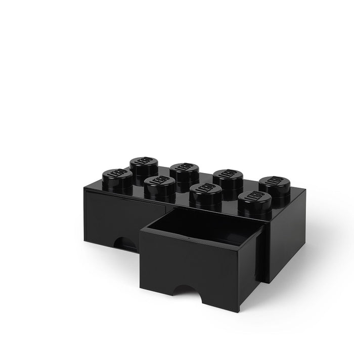 Opberglade Brick 8, Zwart - LEGO