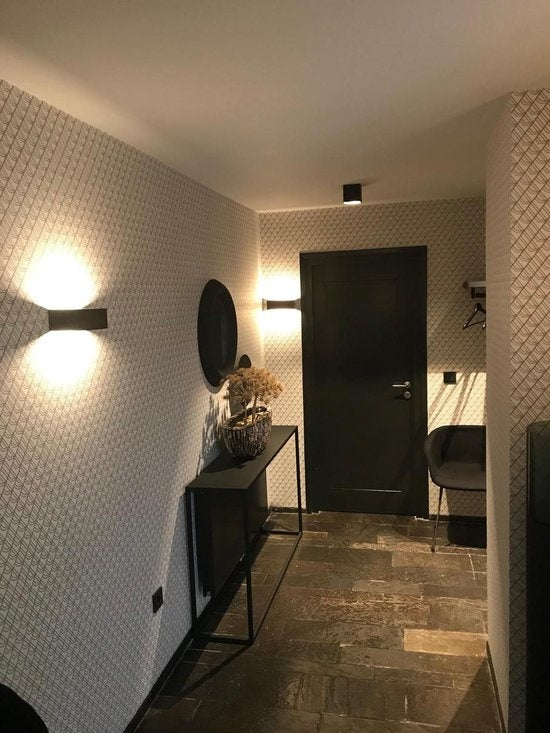 Artdelight Wandlamp Mainz Zwart 2 x 3Watt Led