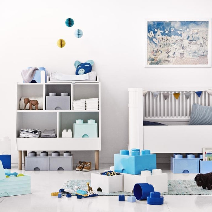 LEGO - Opberglade Brick 8, Wit - LEGO