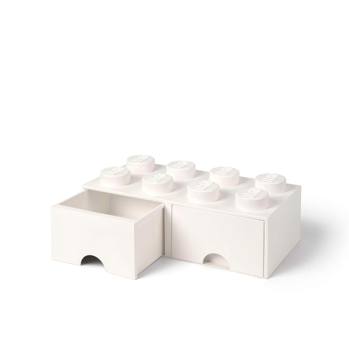 LEGO - Opberglade Brick 8, Wit - LEGO