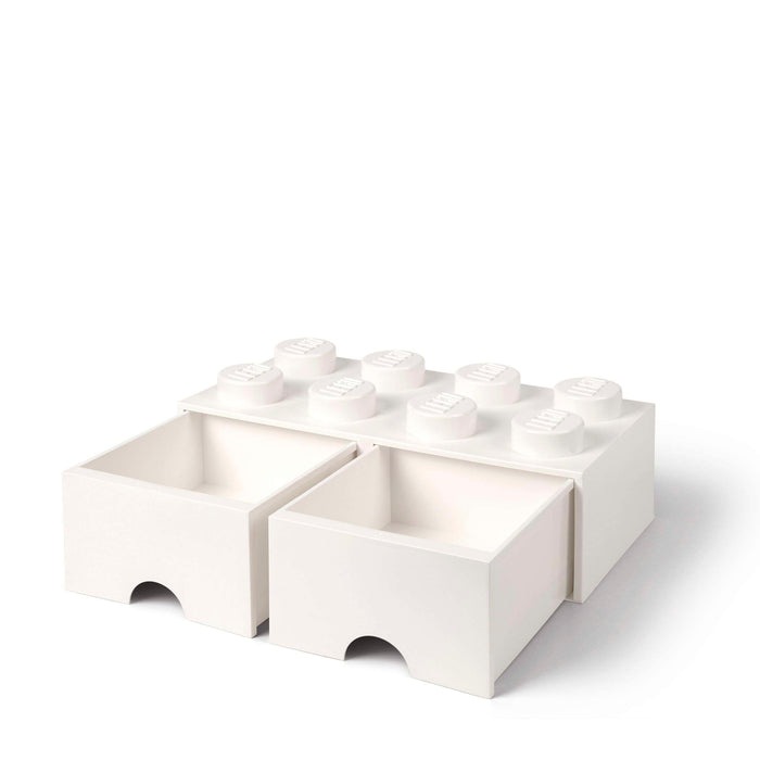 LEGO - Opberglade Brick 8, Wit - LEGO
