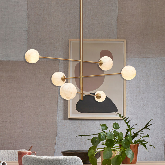 It's about RoMi Carrara Hanglamp - 3-arm - Goud
